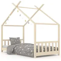 vidaXL Kinderbedframe massief grenenhout 90x200 cm
