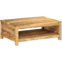 vidaXL Salontafel 80x55x30 cm, massief mangohout