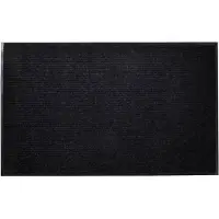vidaXL Deurmat 90x120 cm PVC zwart