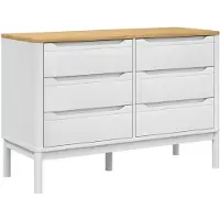 vidaXL Ladekast FLORO massief grenenhout wit