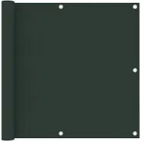 vidaXL Balkonscherm 90x400 cm oxford stof donkergroen