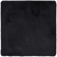 vidaXL Hoogpolig vloerkleed NAVARRA 120x120 cm polyester zwart