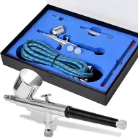 vidaXL Airbrush set 0,2 / 0,3 / 0,5 mm mondstukken online kopen
