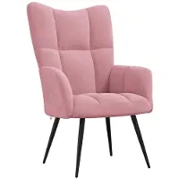 vidaXL Relaxstoel fluweel roze