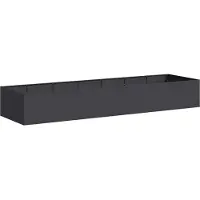 vidaXL Plantenbak 280x80x40 cm staal zwart