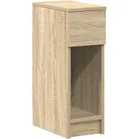 vidaXL Nachtkastje met lade 20x36x60 cm sonoma eikenkleurig