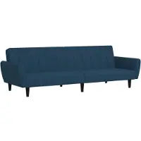 vidaXL Slaapbank 2-zits fluweel blauw