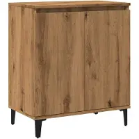 vidaXL Dressoir Artisan-Eikenhout, 60x35x70 cm, houtvezel