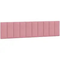 vidaXL Hoofdbordkussen "Hanko" 200 cm fluweel roze