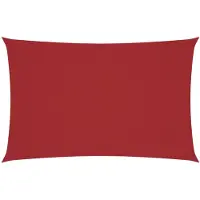 vidaXL Zonnescherm rechthoekig 2x4,5 m oxford stof rood