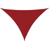 vidaXL Zonnescherm driehoekig 4x5x5 m oxford stof rood