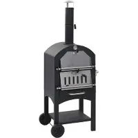 vidaXL Pizzaoven op houtskool met terracotta pizzasteen