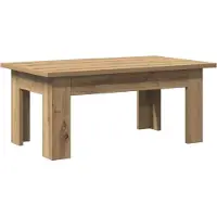 vidaXL Salontafel 100x60x42 cm bewerkt hout artisanaal eikenkleur
