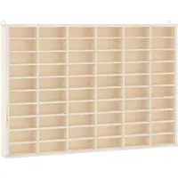 vidaXL Houten Verzamelaarsvitrine met 60 Vakken 60x4,5x40,5cm