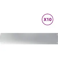 vidaXL Gazonranden 10 st 20x103 cm gegalvaniseerd staal