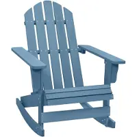 vidaXL Schommelstoel Adirondack massief vurenhout blauw