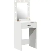 vidaXL Kaptafel Wit 50 x 41 x 135 cm Bewerkt hout