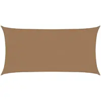 vidaXL Zonnezeil 160 g/m² 2,5x4,5 m HDPE taupe