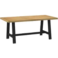 vidaXL Eettafel NOAIN A-vormige poten 180x90x75 cm massief hout