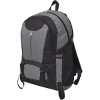 vidaXL Wandelrugzak 40 liter, zwart en grijs