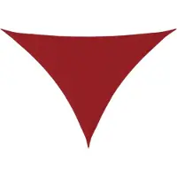vidaXL Zonnescherm driehoekig 4x5x6,4 m oxford stof rood
