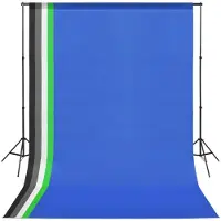 vidaXL Fotostudioset met 5 achtergronden en verstelbaar frame
