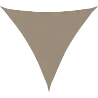 vidaXL Zonnescherm driehoekig 6x6x6 m oxford stof taupe