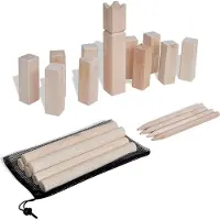 vidaXL Houten Kubb spel set