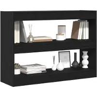 vidaXL Boekenkast 2-laags 100 x 30 x 72 cm Bewerkt hout Zwart Eiken