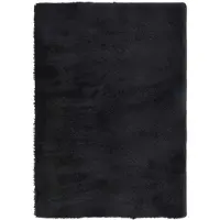 vidaXL Hoogpolig vloerkleed NAVARRA 120x170 cm polyester zwart