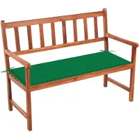 vidaXL Tuinbank met kussen 120 cm massief acaciahout