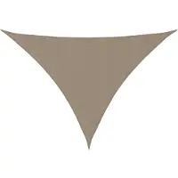 vidaXL Zonnescherm driehoekig 5x6x6 m oxford stof taupe