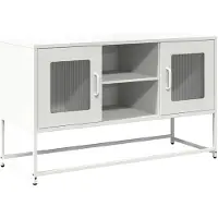 vidaXL Tv-meubel 100,5x39x60,5 cm staal wit