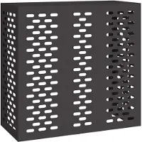 vidaXL Air Conditioner Hoes Zwart 110 x 50 x 105 cm Staal
