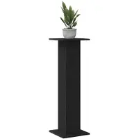 vidaXL Plantenstand 2 st Zwart Eiken 30 x 30 x 95 cm Bewerkt hout