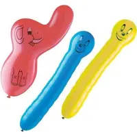 Papstar 3 Ballonnen assorti kleuren verschillende vormen