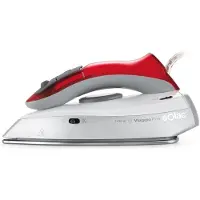 Solac Viaggio Pro, droog- en stoomstrijkijzer, strijkzool van roestvrij staal, 45 g/min, grijs, rood, 1100 W, 120 - 240 V