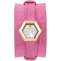 Philipp Plein Analoog horloge 'La Jungle De Plein' goud / lichtgrijs
