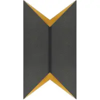 Highlight Wandlamp Crown zwart/goud