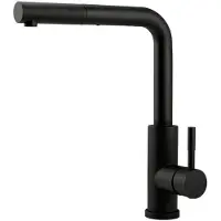 Pure.Sink Elite Steel Spark-S kitchen faucet Matte Black with pull-out spout PS8041-10