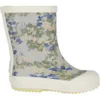 Wheat Regenlaarzen 'Muddy' taupe / blauw / lichtblauw / pasteelgeel / groen