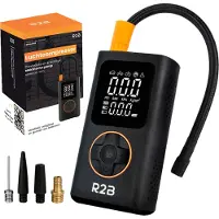 R2B Compressor Bandenpomp - Elektrisch & Oplaadbaar - Veelzijdig & Universeel - Met Powerbank & Zaklamp