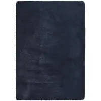 vidaXL Hoogpolig vloerkleed NAVARRA 160x230 cm polyester marineblauw