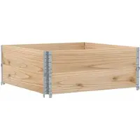 vidaXL Plantenbak 100x100 cm massief grenenhout