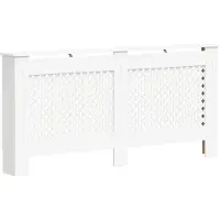 vidaXL Radiatoromsluiting, wit, 172 x 19 x 81,5 cm, MDF