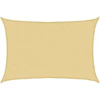 vidaXL Zonnezeil 5x3,5 m 100% polyester oxford zandkleurig