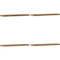 vidaXL Wandschappen 4 st 40x10x1,5 cm bewerkt hout artisanaal eiken