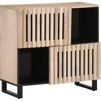 vidaXL Dressoir 80x34x75 cm massief mangohout