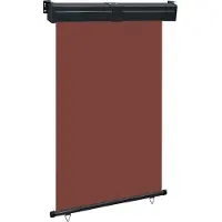 vidaXL Balkonscherm 125x250 cm bruin