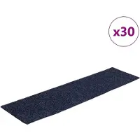 vidaXL Trapmatten Zelfklevend 30 stuks 76x20 cm Grijs Blauw Rechthoekig